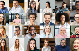 Collage of people
