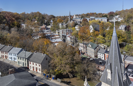 Picture of houses from above