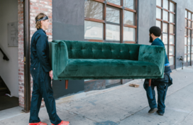 carrying out furniture for donation
