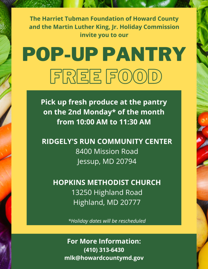 Pop UP FODD PANTRY